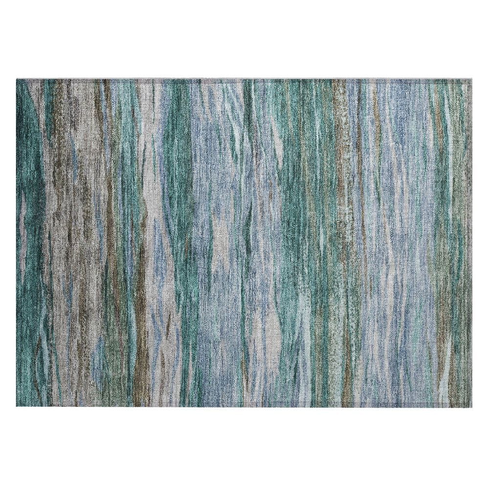 Chantille Machine Washable Indoor/Outdoor Abstract ACN1933 Teal 2 ft. x 3 ft. Accent Rug price history on PriceWatchPro