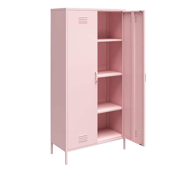 Methode gallon Seminarie Novogratz Cache Tall 2-Door Metal Locker Cabinet in Bashful Pink 7911928COM  - The Home Depot