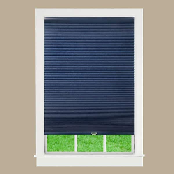 Perfect Lift Window Treatment Cut-to-Width Deep Blue 1.5in. Blackout Cordless Cellular Shade - 54.5in. W x 48in. L (Actual size:  54.5in. W x 48in. L)