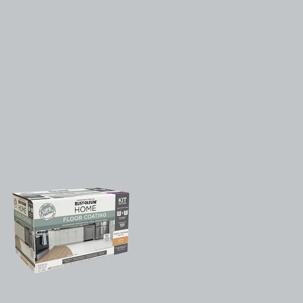 Rust-Oleum Home 1 qt. Smoke Interior Floor Base Matte Clear Coating Kit
