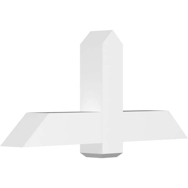 Ekena Millwork Eugene 48 in. W x 22 in. H x 6 in. D Signature Polyurethane Bracket