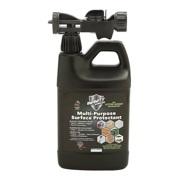 Infinity Shields 65 oz. Mold and Mildew Long Term Control Blocks and Prevents Staining (Cherry) House Wash Hose end Sprayer