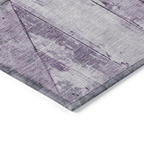 Chantille Machine Washable Indoor/Outdoor Abstract ACN1876 Purple 9 ft. x 12 ft. Accent Rug