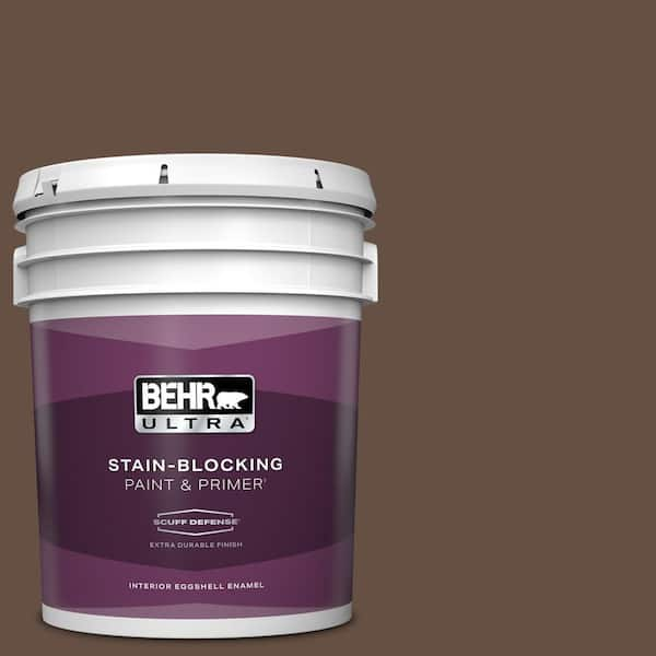 BEHR ULTRA 5 gal. #760B-7 Revival Mahogany Extra Durable Eggshell Enamel Interior Paint & Primer