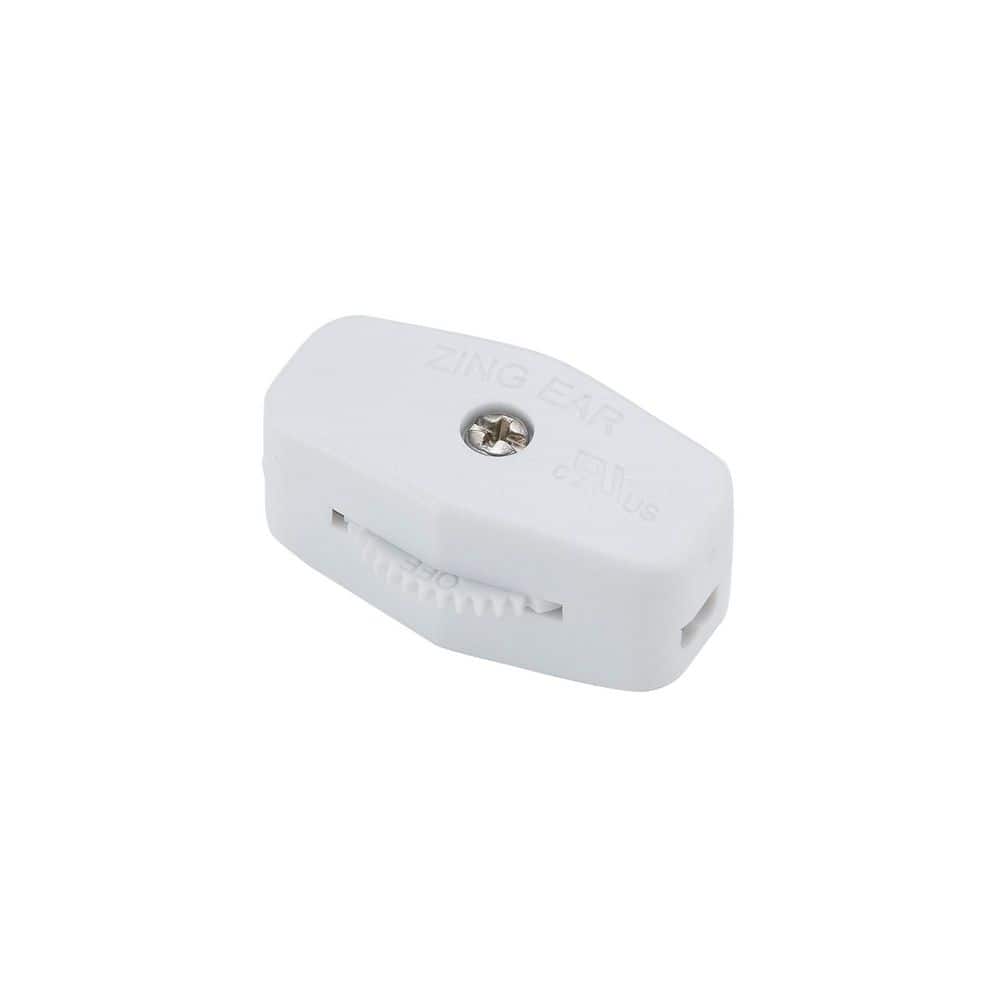Bel Air Lighting White 3 Amp Feed-Through On/Off Lamp Switch ...