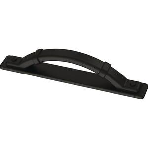Liberty Dual Mount Industrial Trunk 4 or 5-1/16 in. (102/128 mm) Matte Black Cabinet Drawer Pull