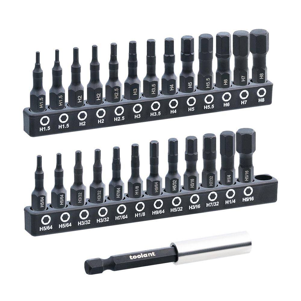 Maintenance S2 Steel Impact Hex Head Allen Wrench Drill Bit Set (20-Piece) with Case screws price history on PriceWatchPro