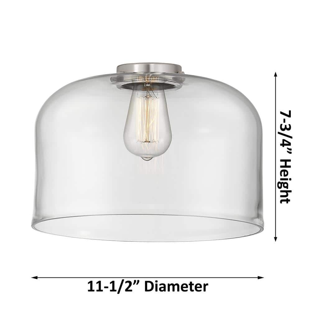 Satin Gold and Clear Glass Mini Pendant Light