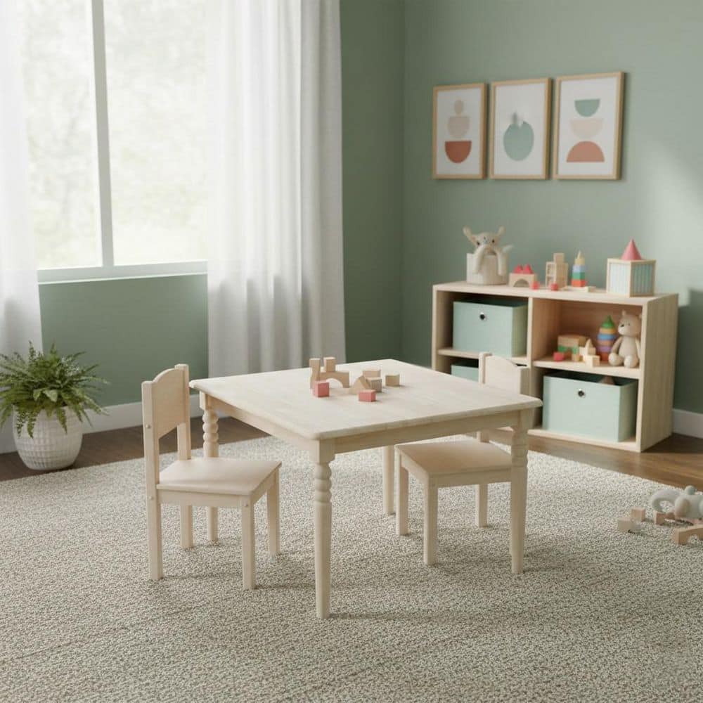 International Concepts Unfinished Kid's Table JT-3232 - The Home Depot