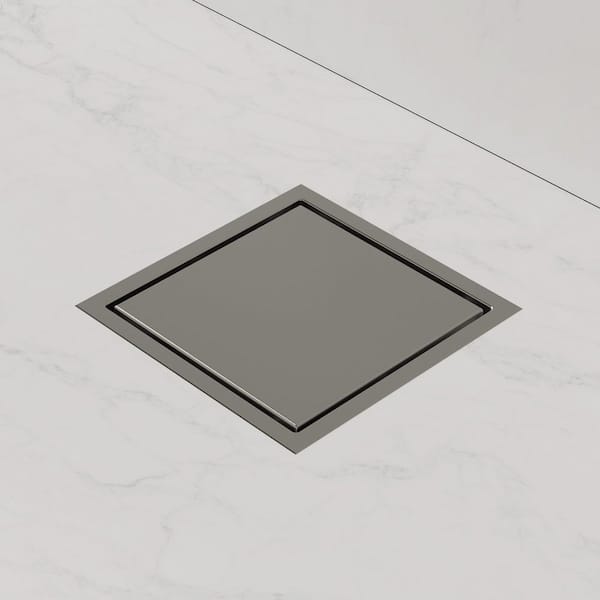 7-Spray Pattern 7 in. ABS Wall Mount Square Dual Fixed and Handheld Shower Head 2.5 GPM in Brushed Nickel