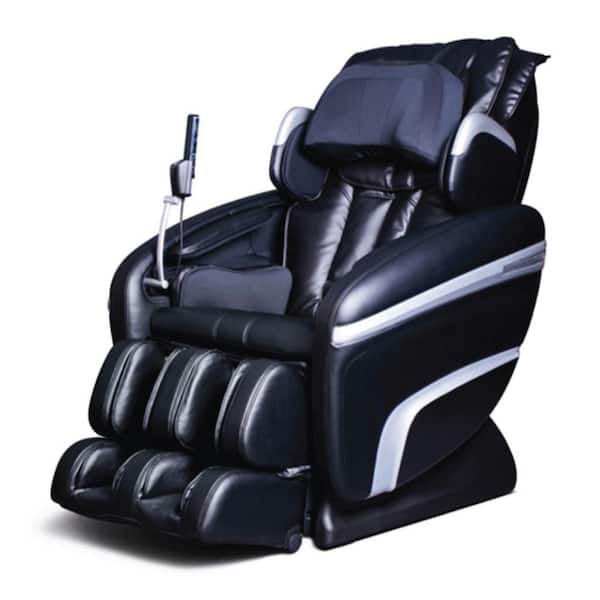 TITAN Osaki 7200 Series Black Faux Leather Reclining 2D Massage Chair with Zero Gravity and Integrated Bluetooth Speakers