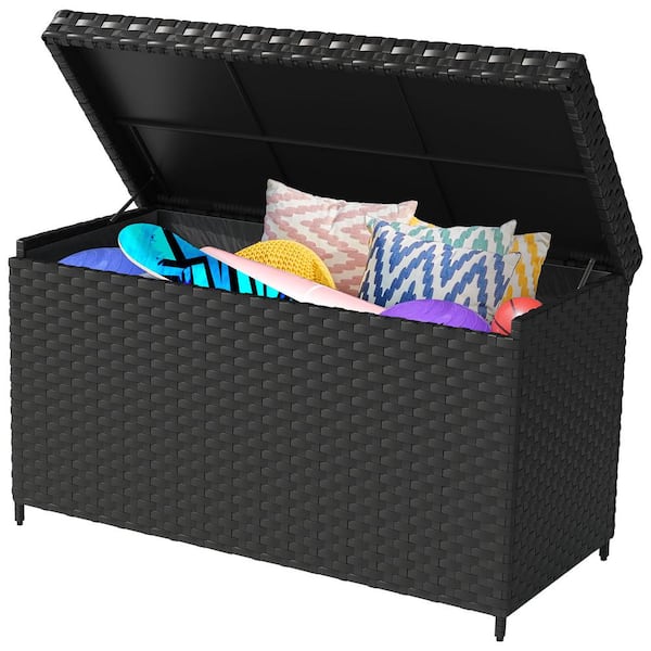 DEXTRUS 230 Gal. Water Resistant Wicker Deck Box