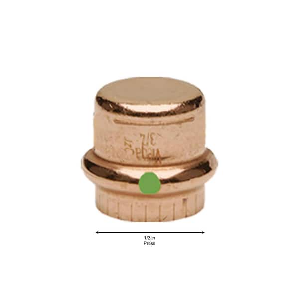 ProPress 1/2 in. Press Copper Cap (10-Pack)