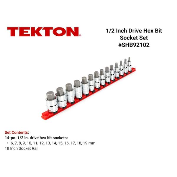 1/2 in. Drive Hex Bit Socket Set (14-Piece)