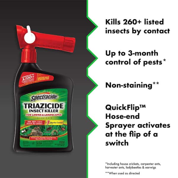 Spectracide Triazicide For Lawns Liquid Concentrate Insect Killer 32 oz