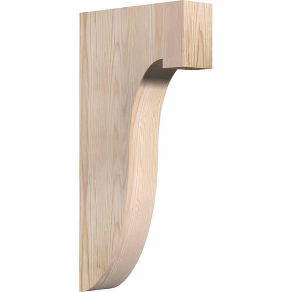 Ekena Millwork 3-1/2 in. x 12 in. x 24 in. Douglas Fir Del Monte Smooth Corbel