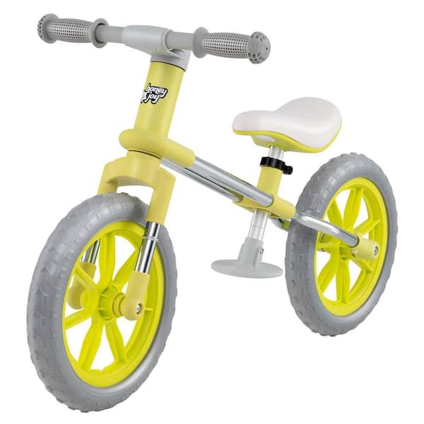 12 in. Balance Bike 2 Wheels Children’s Bicycle with Adjustable Seat Green