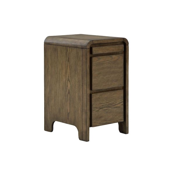 Signature DESIGN BY ASHLEY Jensworth 14 in. Brown Rectangle Wood End Table with Storage