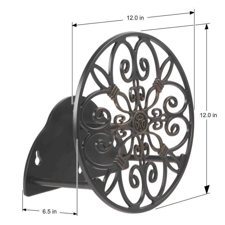 Bronze Decorative Cast Aluminum Wall Mounted Hose Hanger