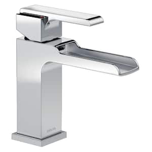 Ara Single Handle Single Hole Bathroom Faucet with Channel Spout in Chrome