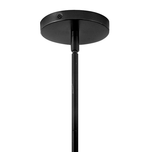 LARK - Honey 1-Light Black Pendant Light