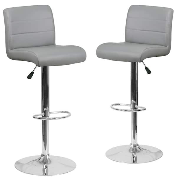 Carnegy Avenue 34.5 in Gray Bar Stool (Set of 2)