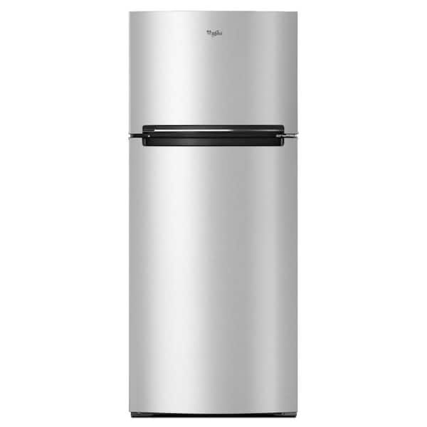28 in. 17.64 cu. ft. Wide Top Freezer Refrigerator in Stainless Steel with EZ Connect Ice Maker Compatibility