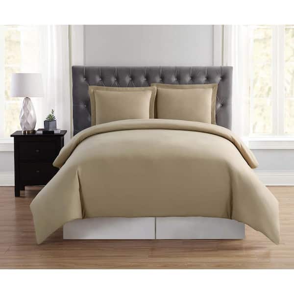Truly Soft Everyday 2-Piece Khaki Twin XL Duvet Cover Set
