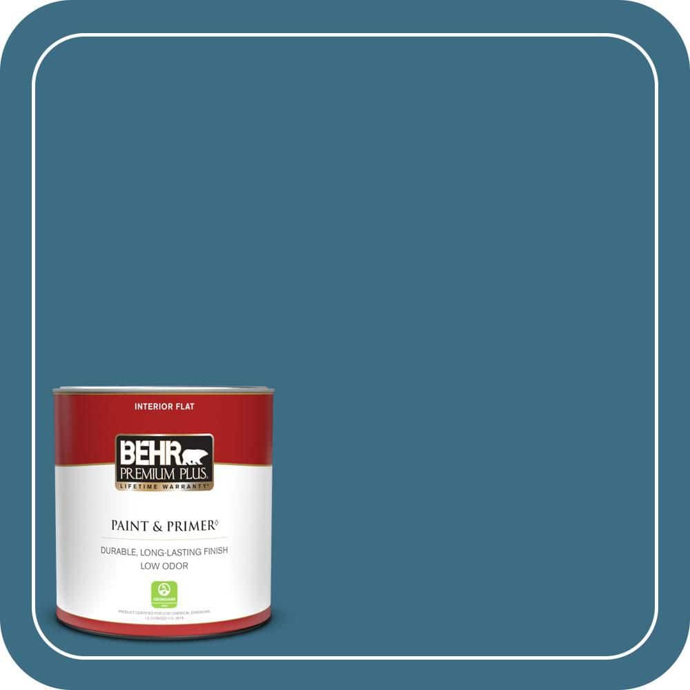 1 qt. #S490-6 Bering Wave Flat Low Odor Interior Paint & Primer price history on PriceWatchPro