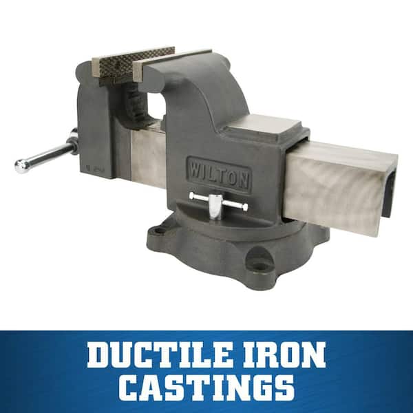 Wilton WS8 8 in. Shop Vise 4 in. Throat Depth 63304 - The Home Depot