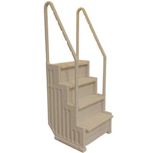 Pool Ladder Stair Entry System 4 Step for Above Ground Pool