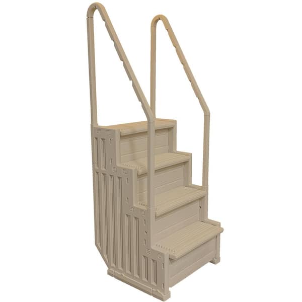 CONFER PLASTICS Pool Ladder Stair Entry System 4 Step for Above Ground Pool