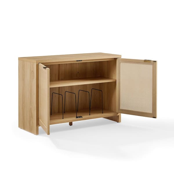 CROSLEY FURNITURE Kenji Ash Vinyl Storage Record Player Stand