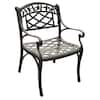 CROSLEY FURNITURE Sedona Black Cast Aluminum Outdoor Dining Chair