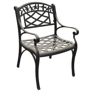 Sedona Black Cast Aluminum Outdoor Dining Chair (2-Pack)