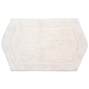 Waterford Collection 100% Cotton Tufted Bath Rug, 21 in. x34 in. Rectangle, Ivory