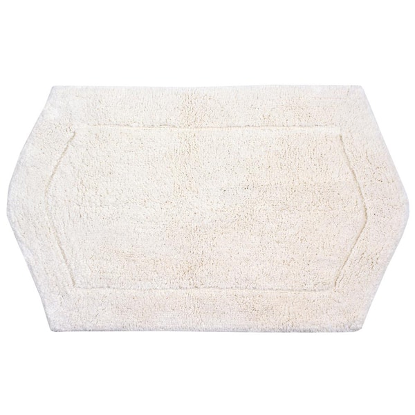 Waterford Collection 100% Cotton Tufted Bath Rug, 21 in. x34 in. Rectangle, Ivory