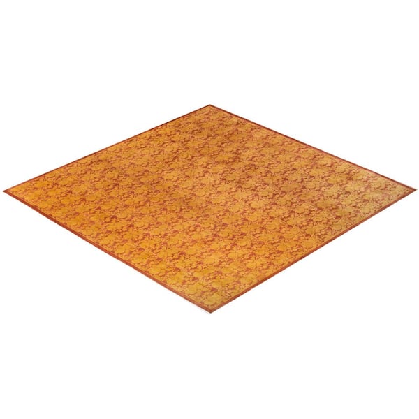 Mogul Traditional Pink 10 ft. 2 in. x 10 ft. 4 in. Abstract Area Rug