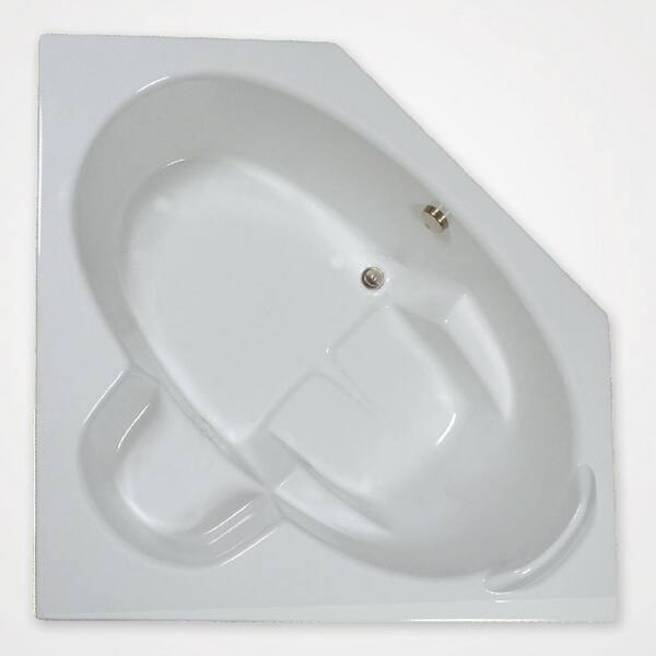 Comfortflo 60 in. Acrylic Rectangular Drop-in Bathtub in Biscuit