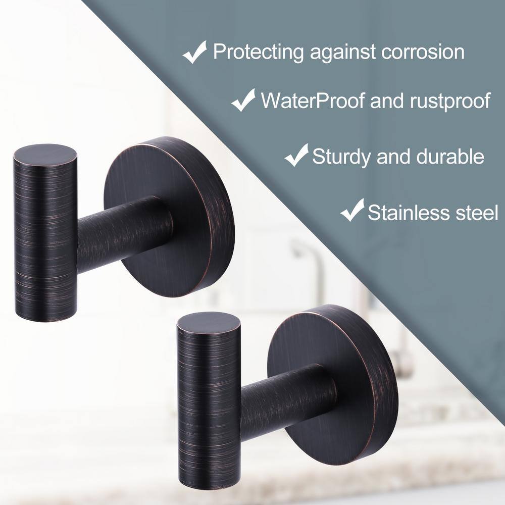 Oil Rubbed Bronze Stainless Steel Wall Mounted Towel Hooks