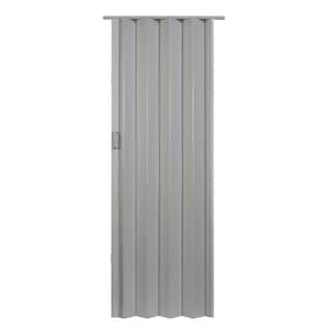Spectrum 48 in. x 96 in. Express One Vinyl Gray Accordion Door