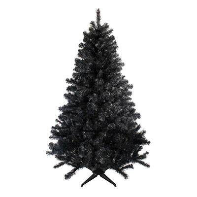 7 ft. Unlit Colorado Spruce Artificial Christmas Tree, Black