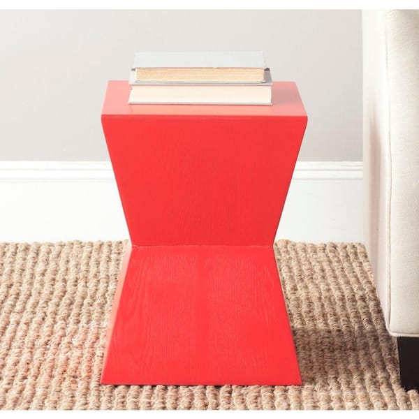 SAFAVIEH Lotem Red End Table