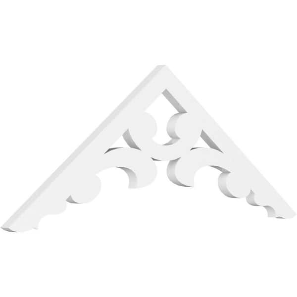 Ekena Millwork Vienna 1 in. D x 13-1/2 in. W x 36 in. L Signature Urethane Gable Pediment
