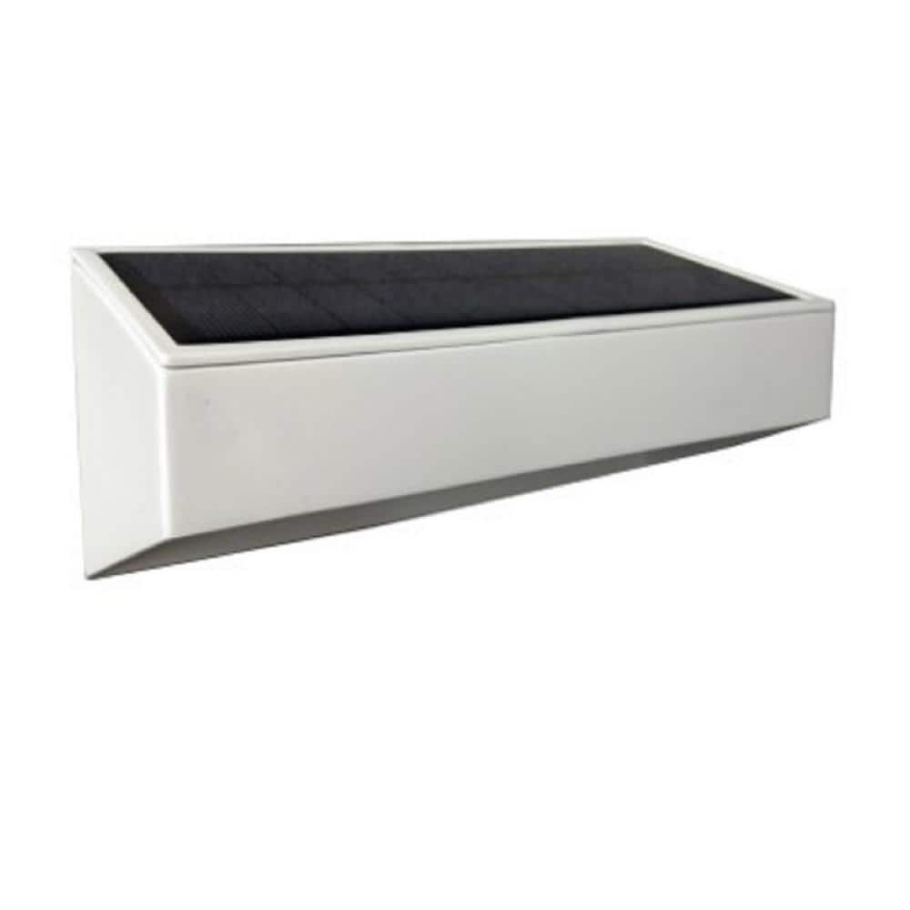 Solar White LED Landscape Gutter Light (2-Pack)
