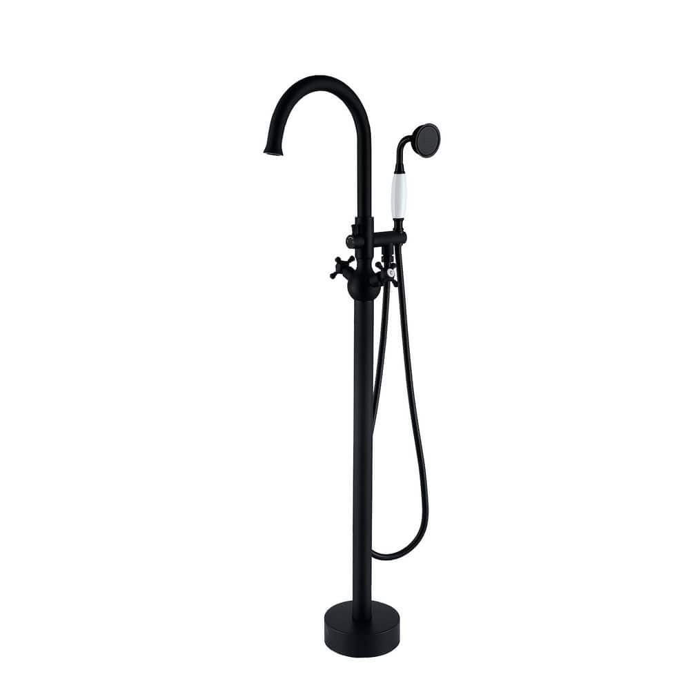 Bathtub Faucet 2 Handles with Hand Shower in black price history on PriceWatchPro