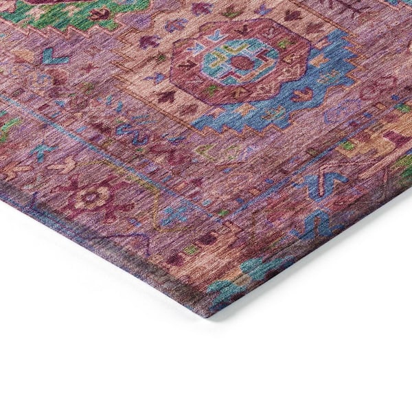 Chantille Machine Washable Indoor/Outdoor Abstract ACN2228 Pink 2 ft. 3 in. x 7 ft. 6 in. Runner Rug