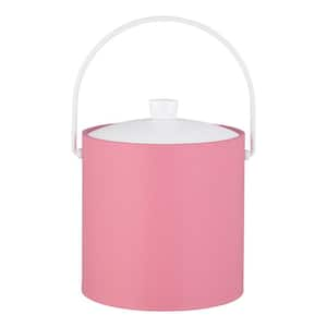 RAINBOW 3 qt. Pink Ice Bucket with Acrylic Cover