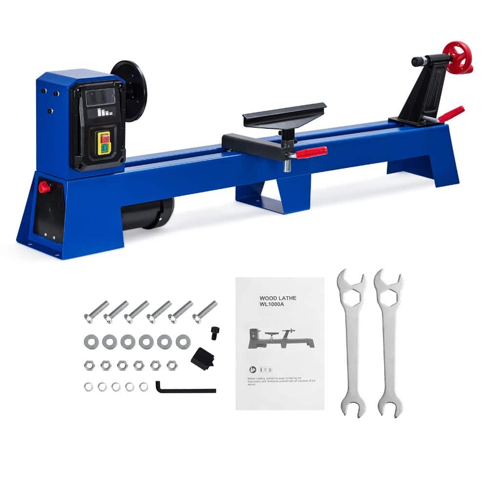 "14"" x 40"" 400W Powerful Benchtop Wood Lathe with Faceplate,Rod Injection Wrenches,Foot Pads" price history on PriceWatchPro