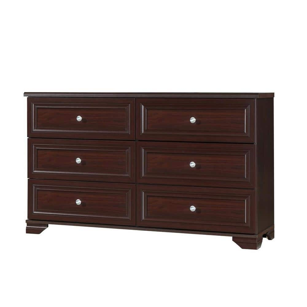 Belle Isle Furniture LLC South Lake 6-Drawer Espresso Dresser-CAM06 ...